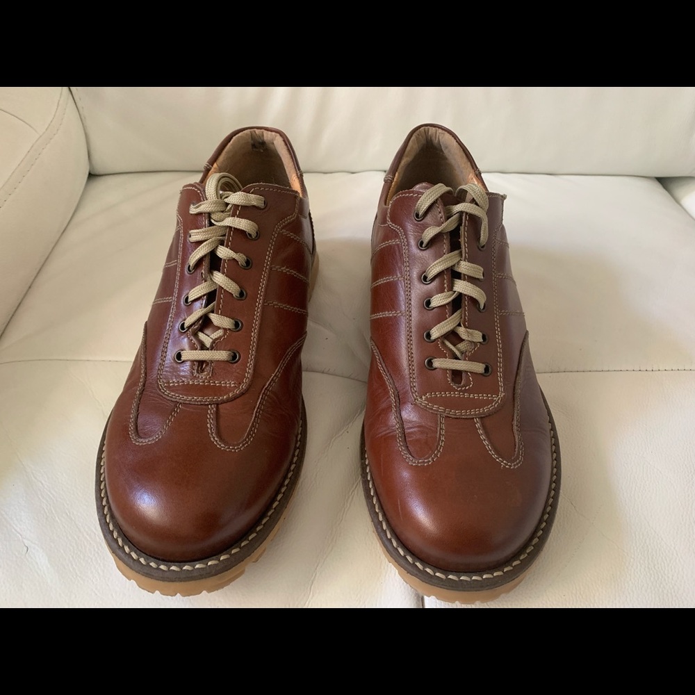 RARE Men’s Made in Italy black box leather shoes